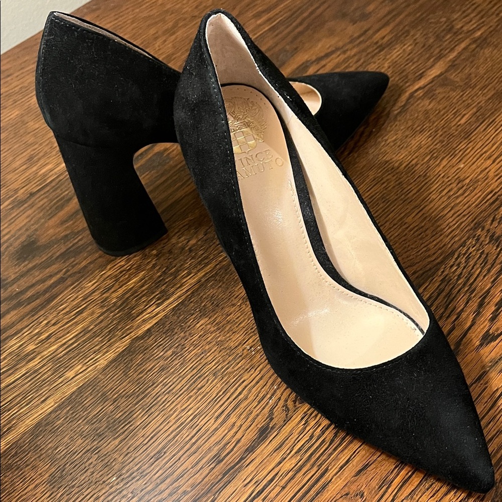 Vince Camuto Black Suede Women's Heels 7.5